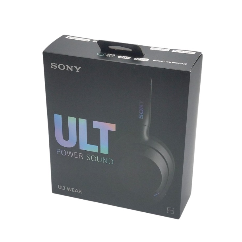 中古 SONY ワイヤレスノイズキャンセリングステレオヘッドホン ブラック WHULT900N BC