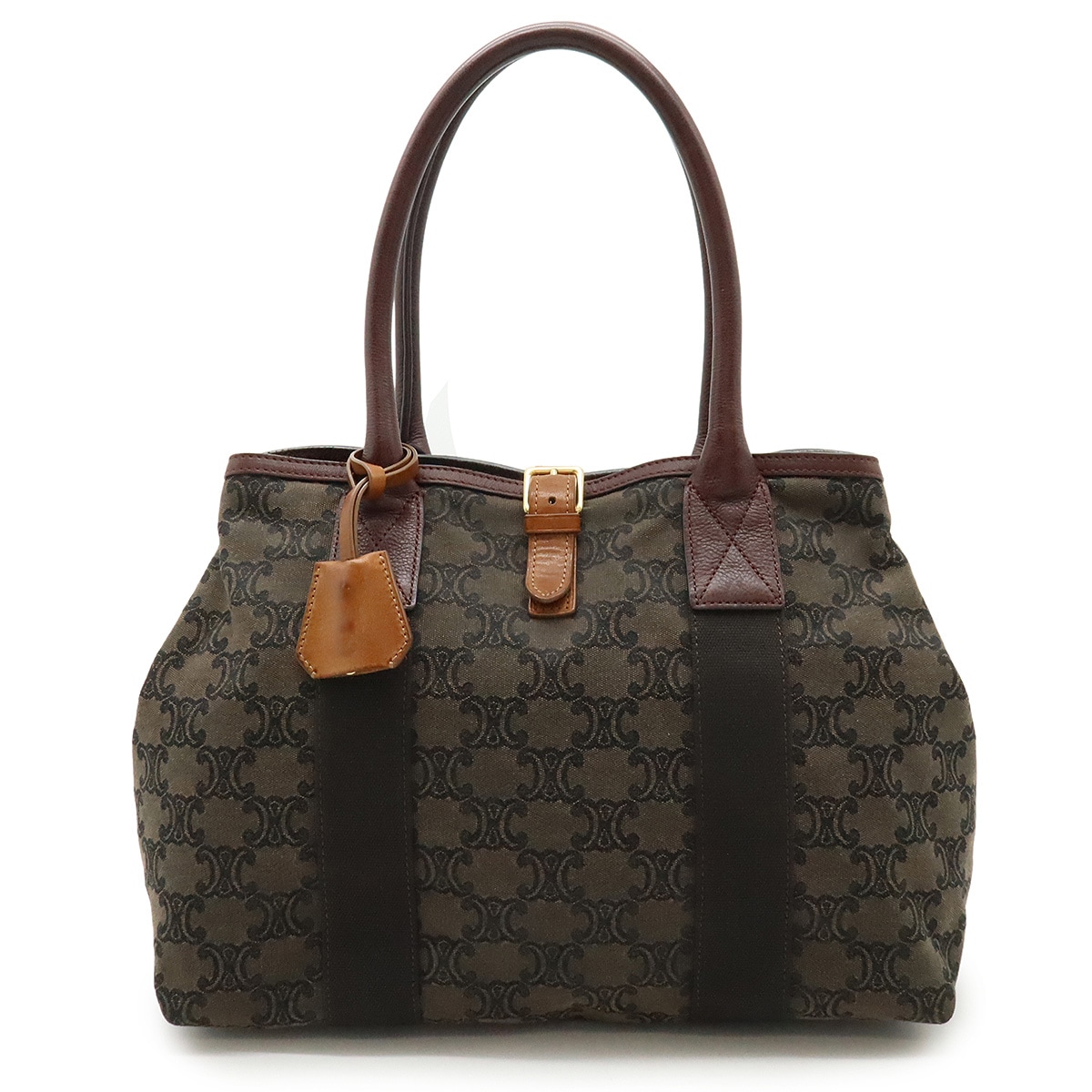 マカダム トートバッグ ショルダーバッグ セミショルダー 肩掛け キャンバス レザー ダークカーキ バーガンディ