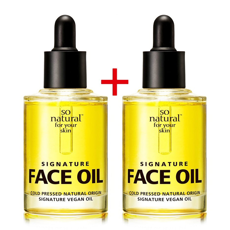 [1+1]シグネチャー フェイス オイル30ml+30ml /100%ビーガンシグネチャーマルチフェイスオイル