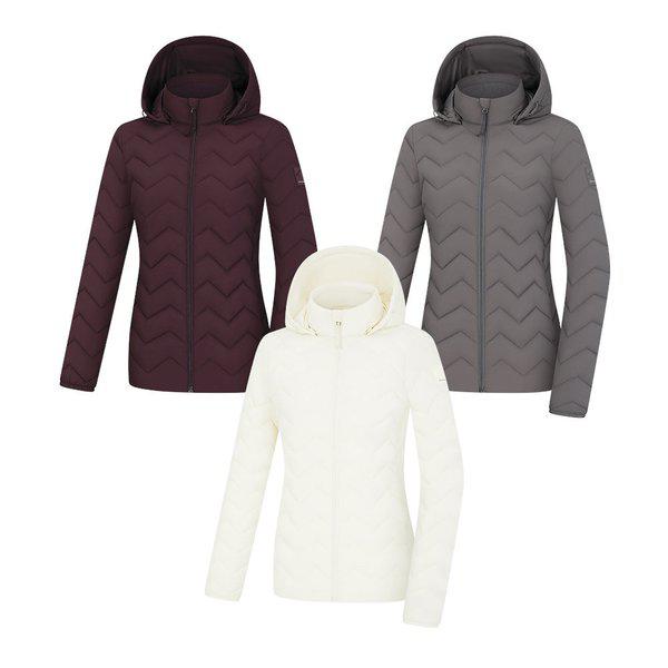 女性冬ウェルロンジグザグキルティング登山軽量パディングジャケット2564JK523W