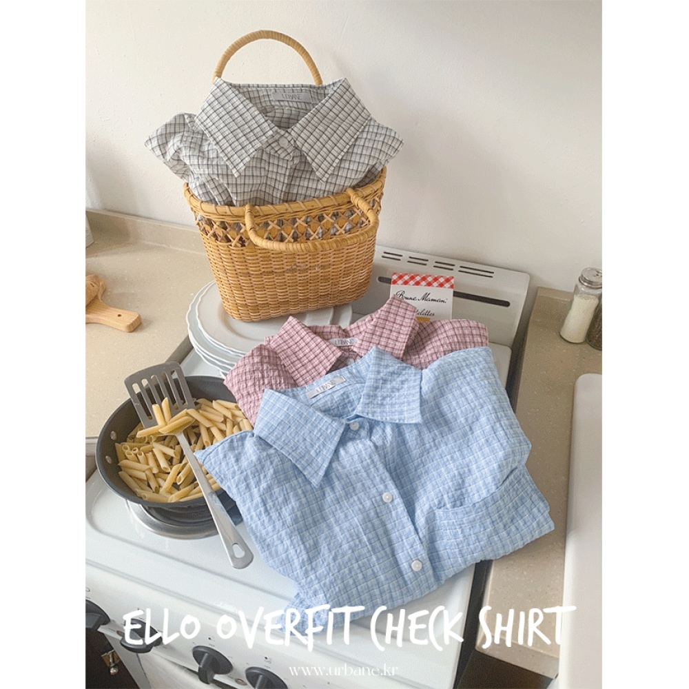 URBANE URBANE MADE ELO オーバーフィットチェックシャツ (3c) デイリールック/カジュアルルック/ワークルック/ゲートルック