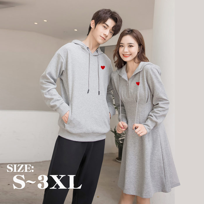 ペアルック パーカー カップル ペア ワンピース パーカー S-3XL 春服 記念日 人気 コーデ メンズ レディース 彼氏 彼女 おしゃれ かわいい 韓国風 新婚旅行 プレゼント