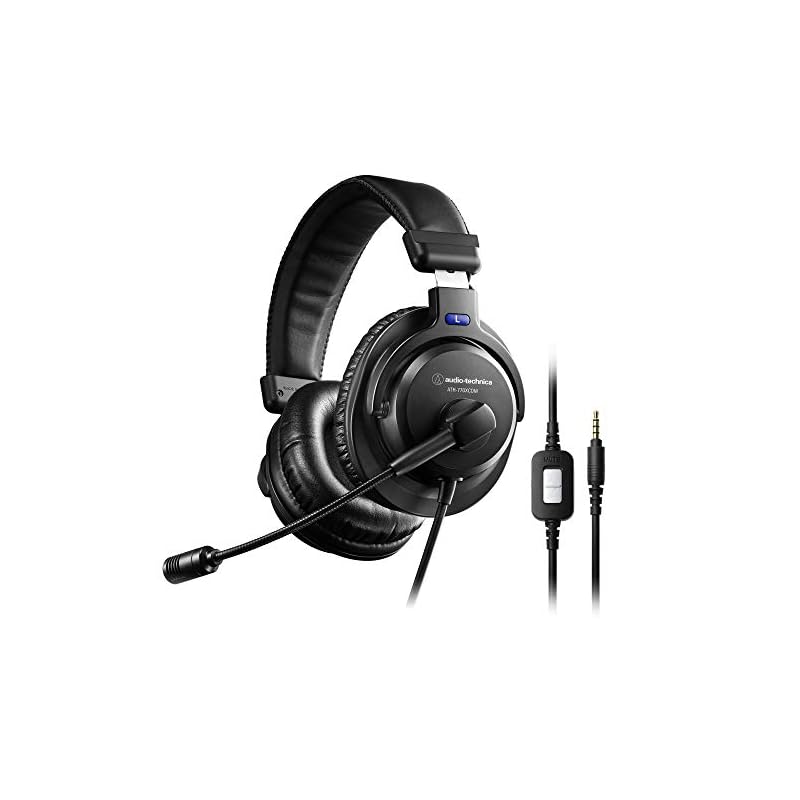 即納：audio-technica ヘッドセット テレワーク/在宅勤務/実況 ブラック ATH-770XCOM