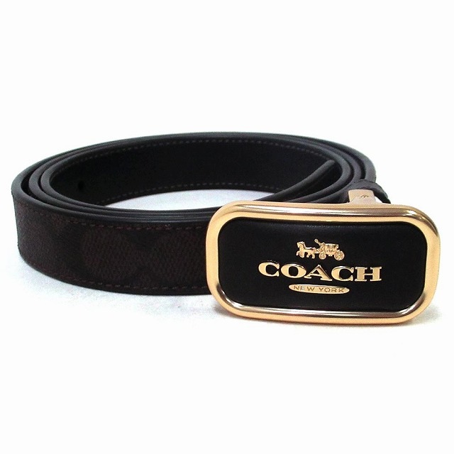 コーチ ベルト COACH アウトレット シグネチャー バックル カット トゥ サイズ リバーシブル モーガン ベルト・25MM　CX052 IMXAQ