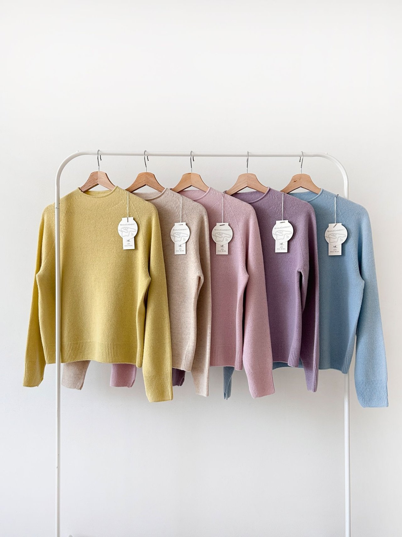 ウール100% ハイクオリティ ソフトパステルニット（5色）