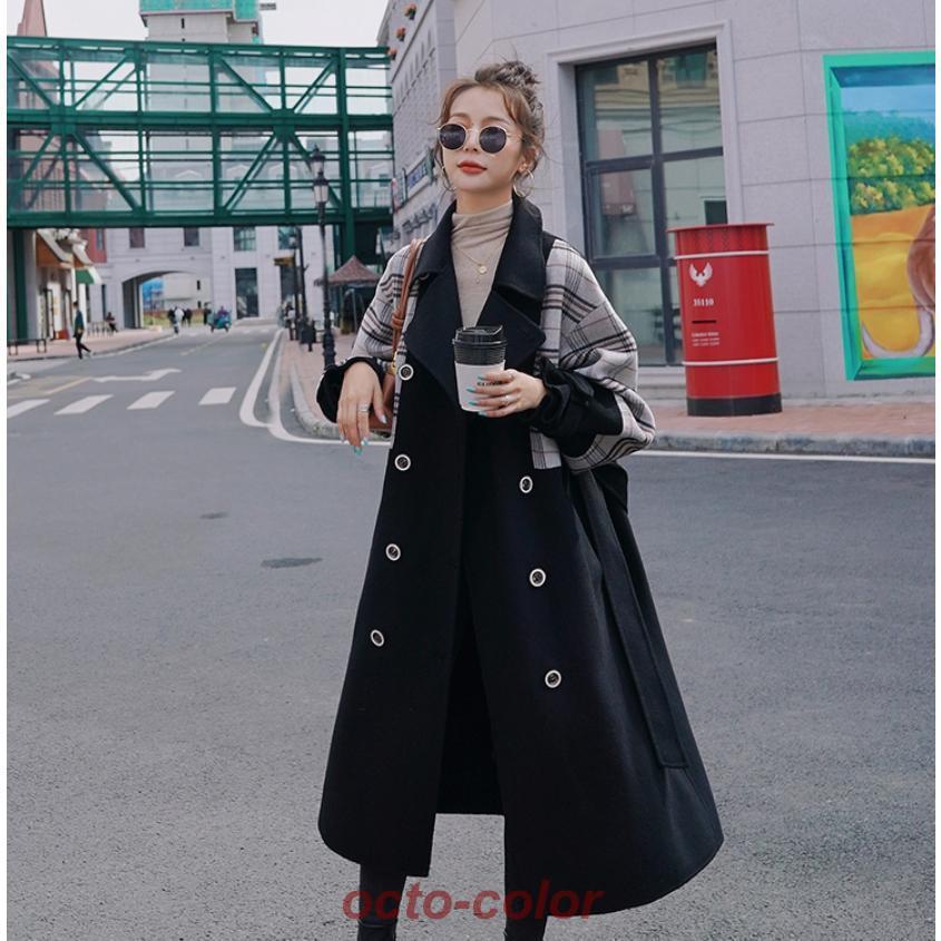 個性的 アウター コート ロングコート チェスターコート 袖あり 長袖 襟付き ベルト ウエストマーク ウエストリボン ポケット 前開き 大人可愛い 大人 上品