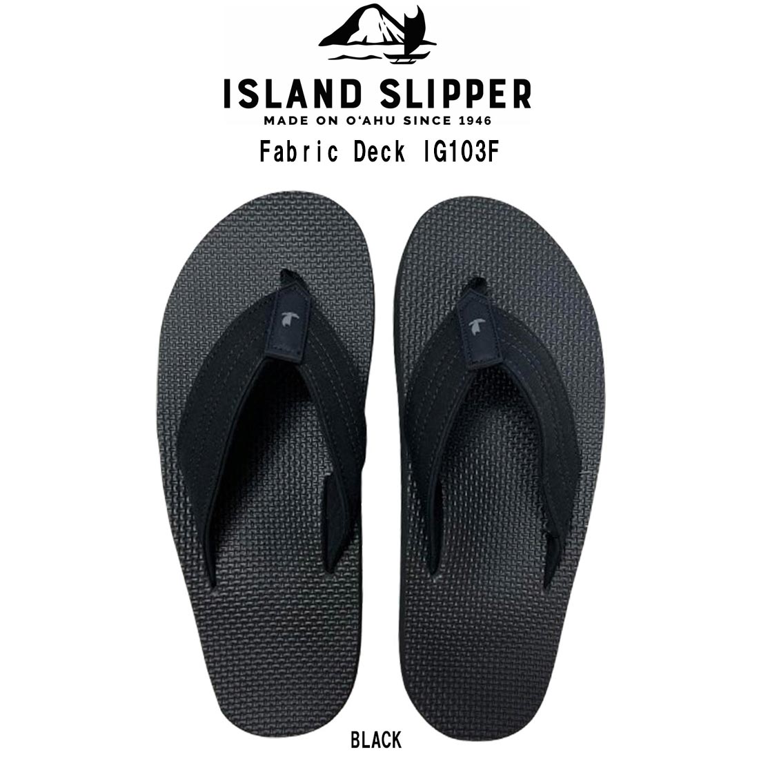 ISLAND SLIPPER サンダル ビーチサンダル ファブリックデッキ トングサンダル ハワイ発 海 アウトドア メンズ 靴 男性用 Fabric Deck IG103F