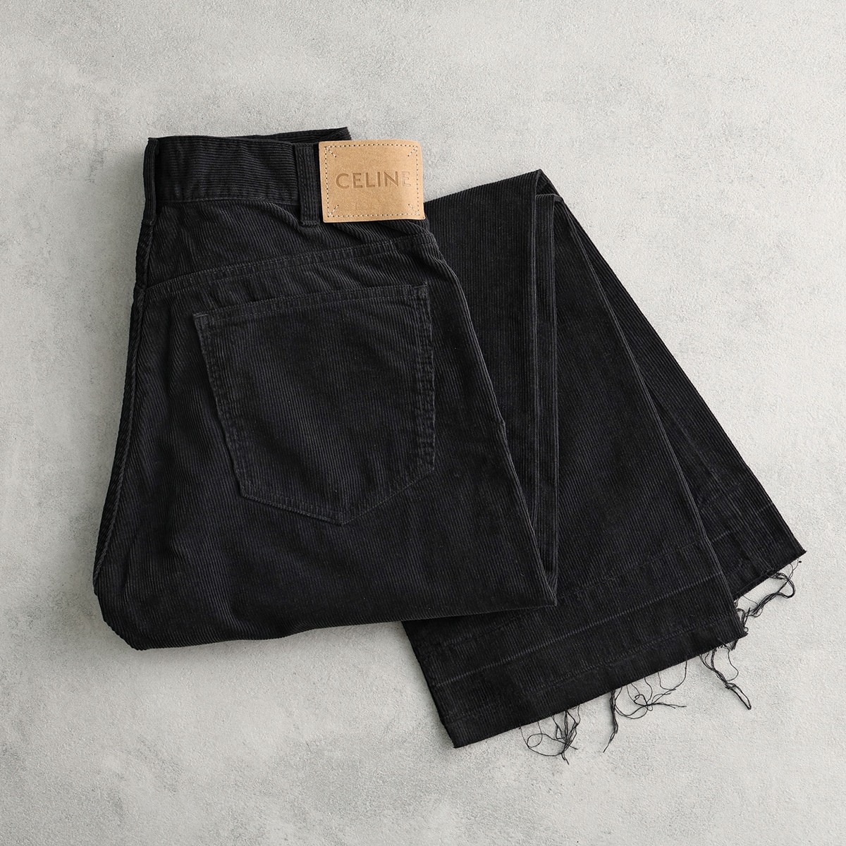 CELINE セリーヌ ジーンズ WESLEY ウェスリー 2N785921V.GBX9 メンズ コーデュロイ ストレート ブラック