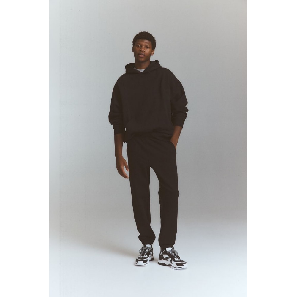 H&M ドライムーブワイドスポーツジョガーパンツブラック