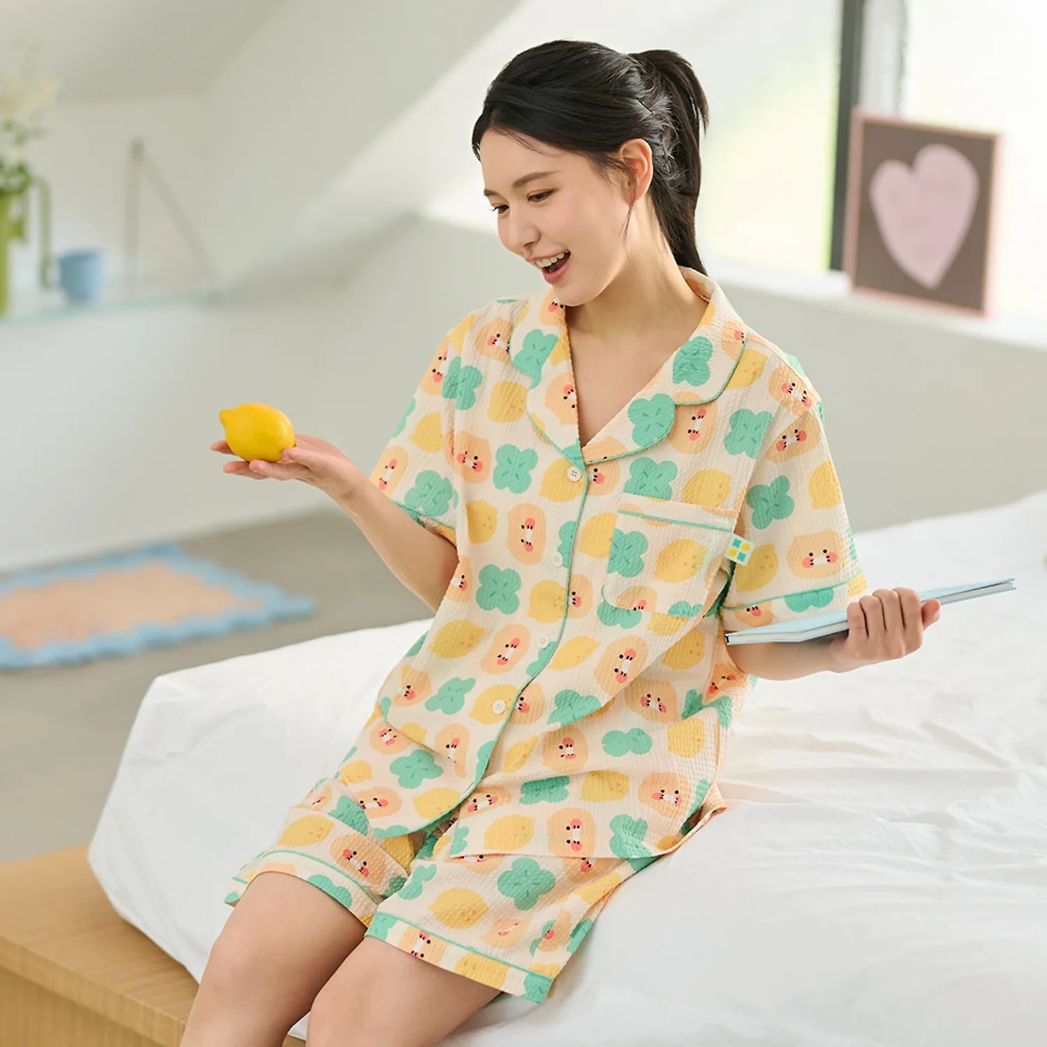 럭키데이 쿨링 파자마 여성용 춘식이 / 公式グッズ チュンシク