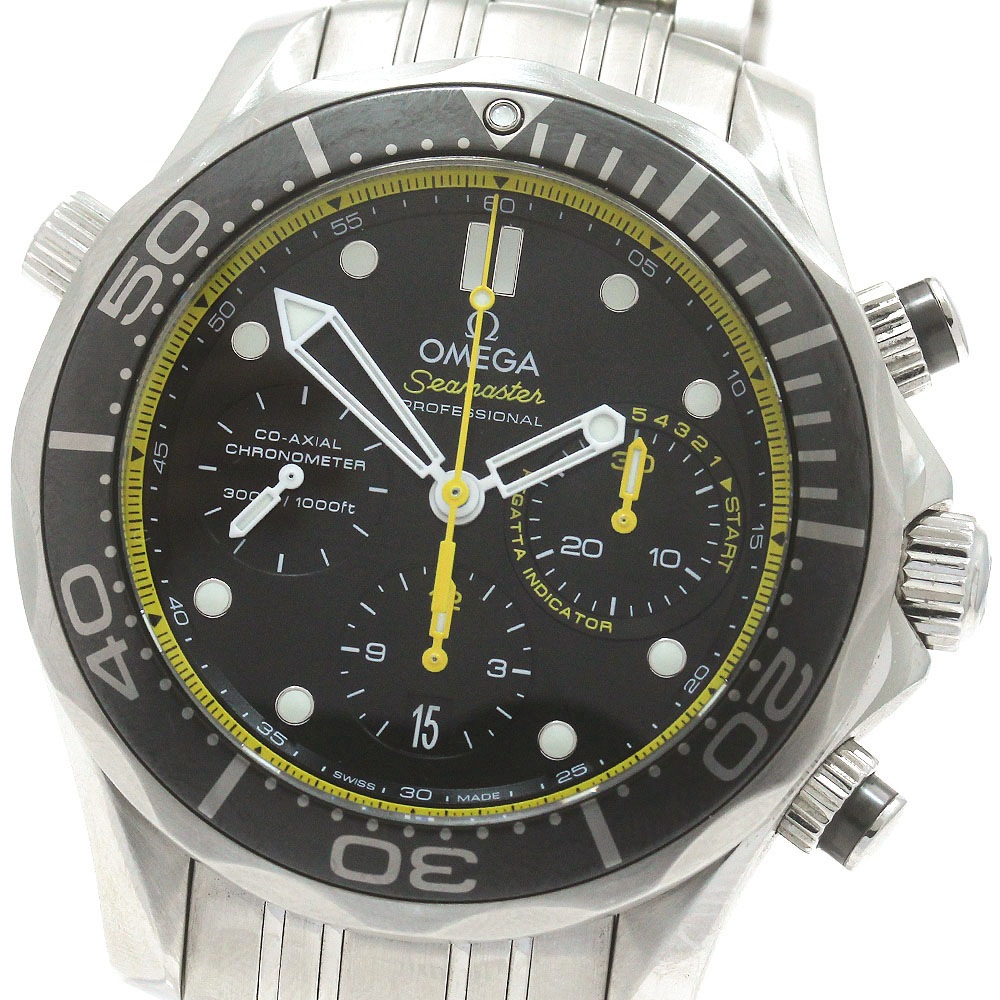 オメガ OMEGA 212.30.44.50.01.002 シーマスター ダイバー 300m コーアクシャル クロノグラフ 自動巻き メンズ 美品 _849434【中古】
