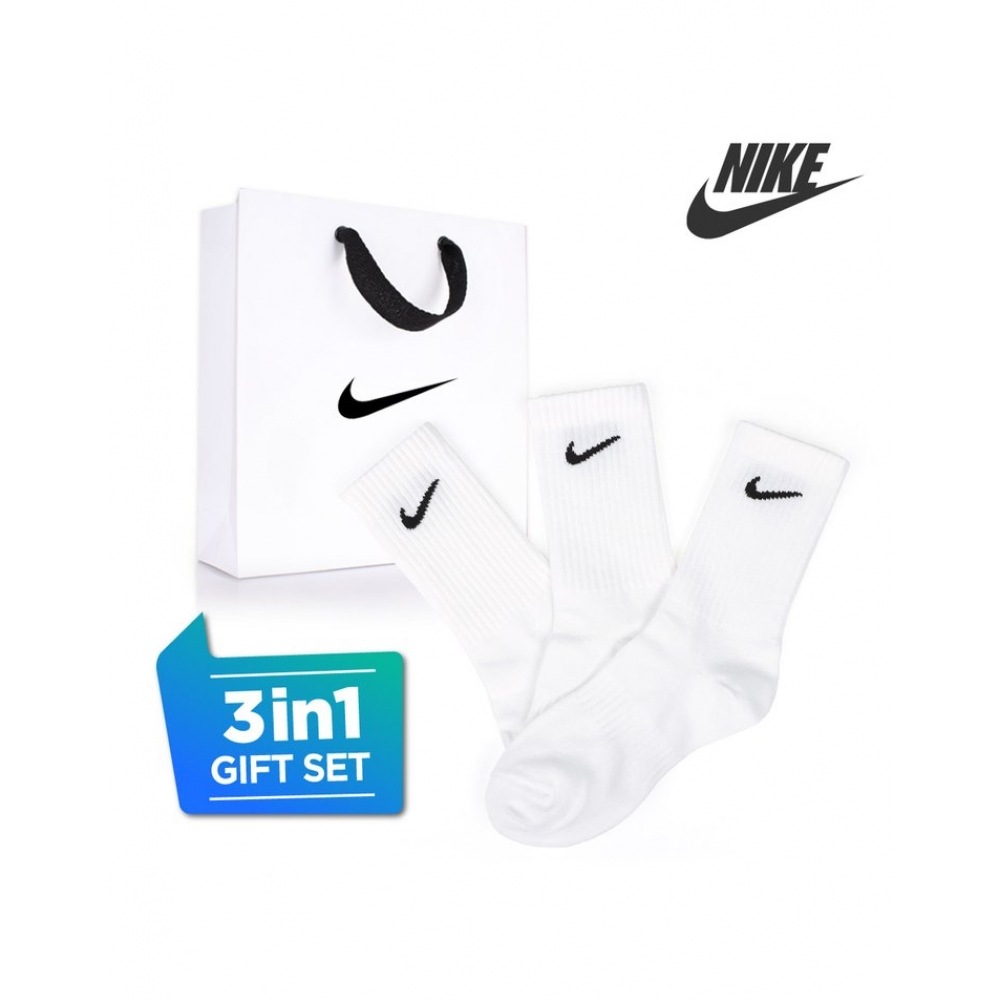 ナイキエブリデイスポーツソックス 3 パックコレクションエキシビション+ショッピングバッグ