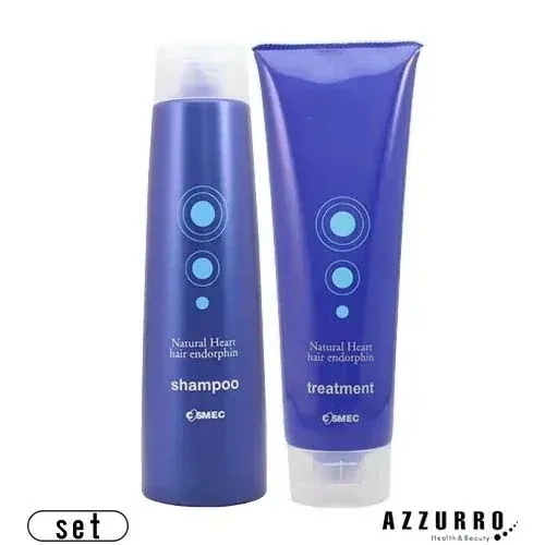 コスメッ ク ナチュラルハート ヘアエンドルフィン シャンプー 365ml トリートメント 250g 合計2点セット【宅急便対応】【翌日着対応】