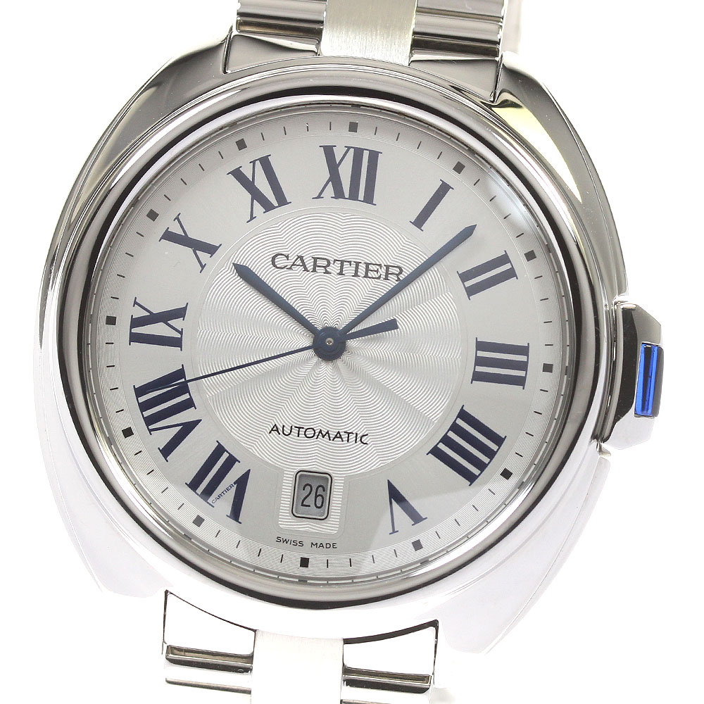 カルティエ CARTIER WSCL0007 クレ ドゥ カルティエ デイト 自動巻き メンズ 良品 _816669【中古】