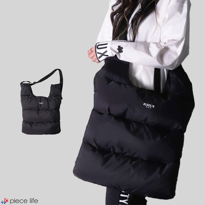 LUXE/R ラグジュ バッグ 鞄 ショルダーバッグ トートバッグ ダウン ショルダーバッグ メンズ レディース オールシーズン 大容量 ブラック フリーサイズ 45340