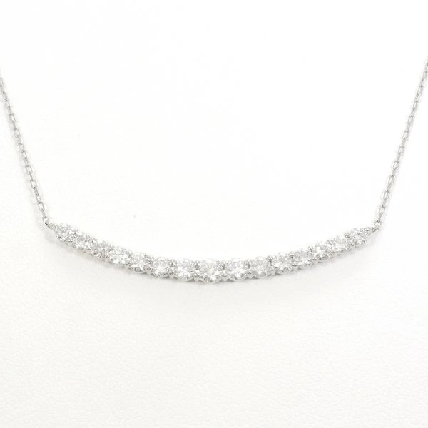 PT900 プラチナ PT850 ネックレス ダイヤ 1.00 約50cm ジュエリー 中古