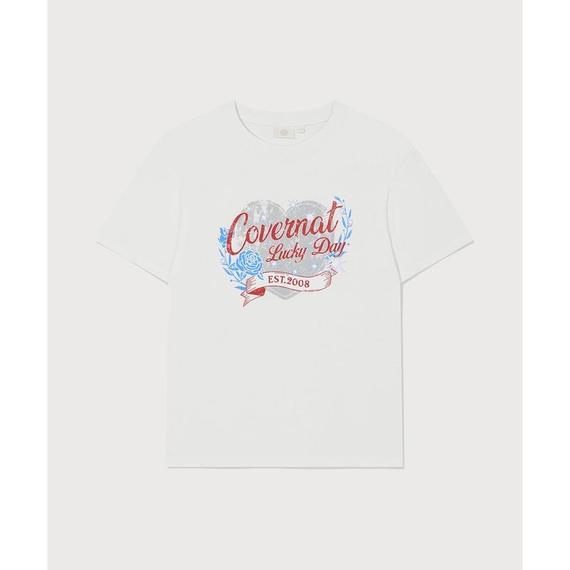 ウーマンオーバーフィットヴィンテージグラフィックTシャツオフホワイトCO2602ST76 OW