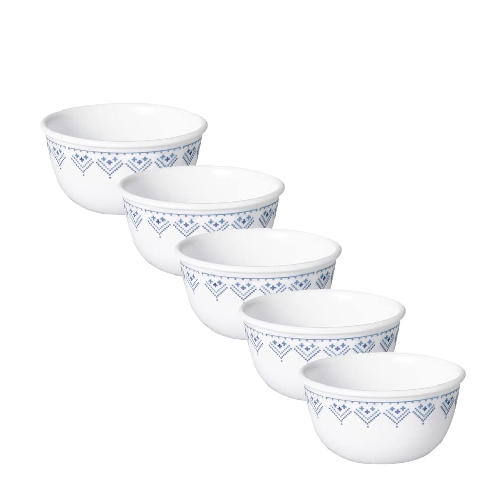 CORELLE コレール ライスボウル 5枚セット 皿 プレート 割れにくい 軽量 電子レンジ対応 オーブン対応 食洗機対応 パッチワーク J411-PTW CP-1850