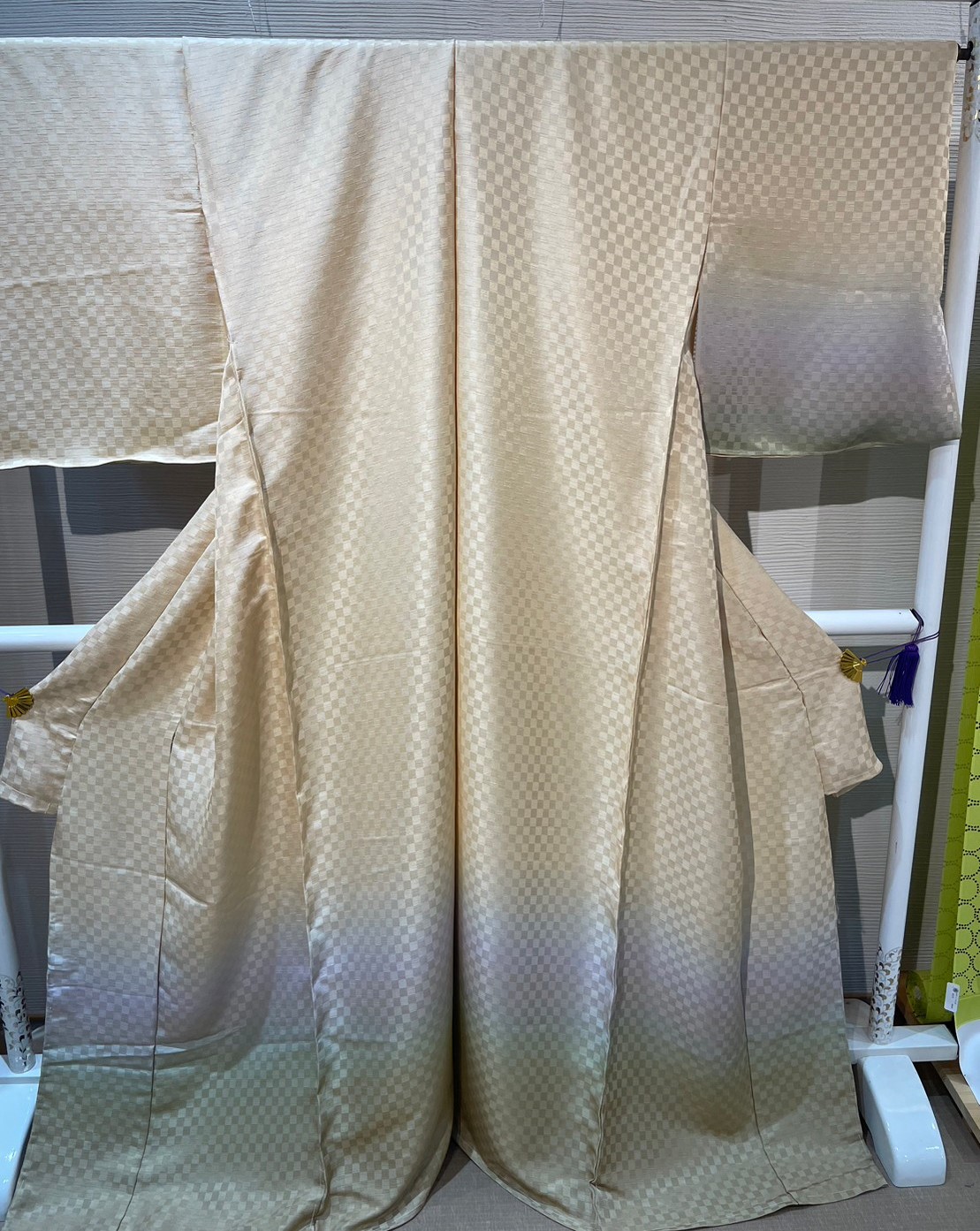 附下訪問着 附下 カジュアル紬グラデーション黄から金茶 [tsukesagehoumongi0013] 59,290円