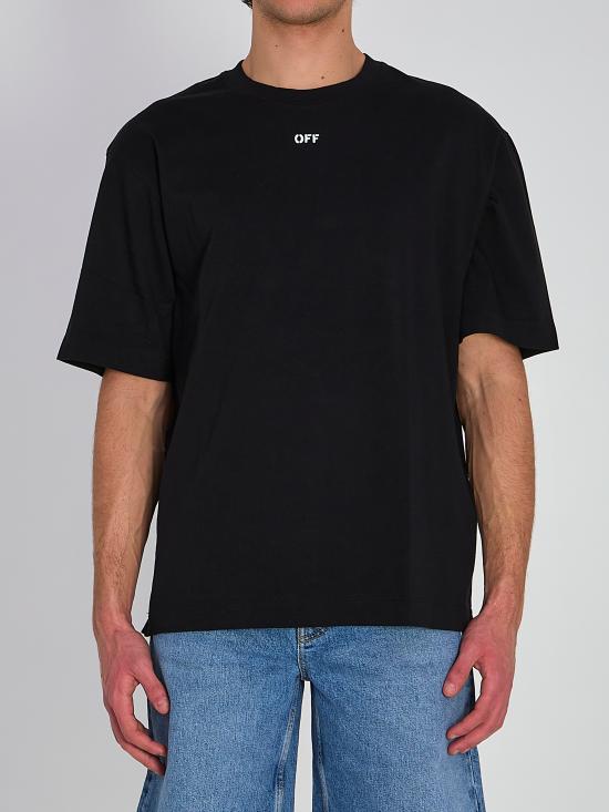 OFF WHITE Men T-Shirts OMAA120S26 BLACK