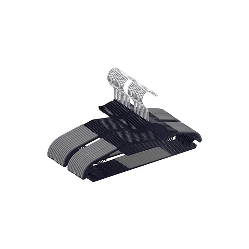 AUV ハンガー 20本組 洗濯ハンガー 衣類ハンガー すべらない 360度回転式 滑り止め 変形にくい 収納 hanger スーツ スリム 多機能 乾湿両用 グレー