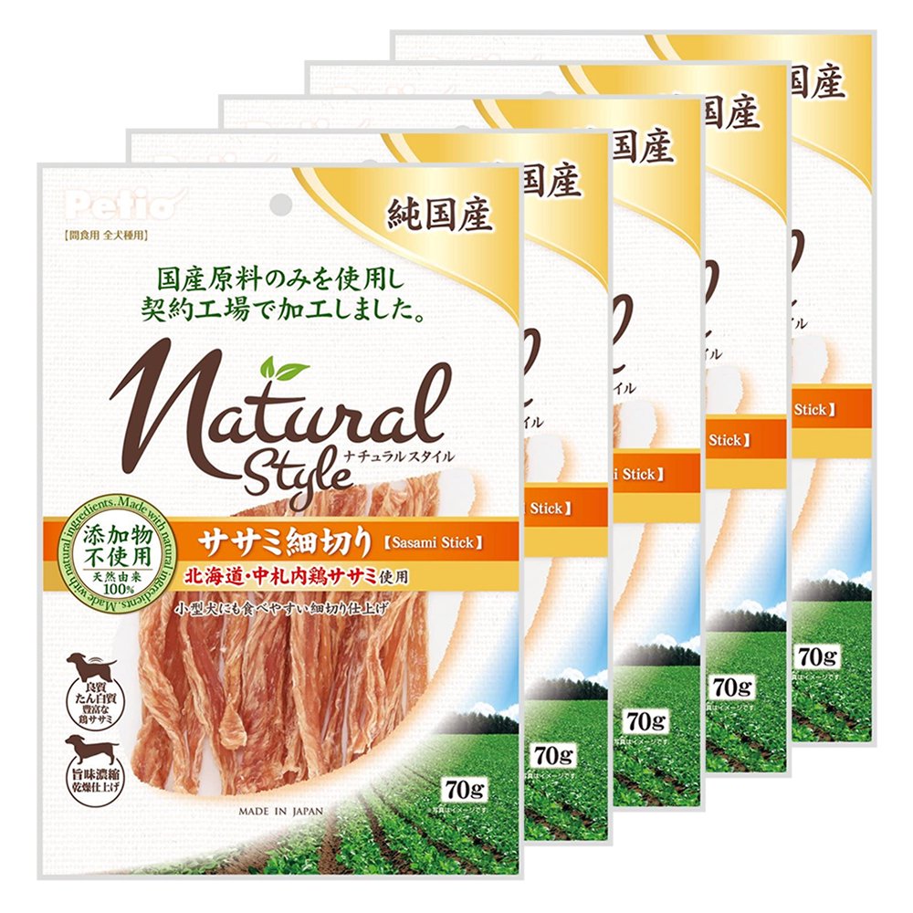 ナチュラルスタイル　ササミ細切り　７０ｇX５袋　ＣＲＣ45―14―05―10―02