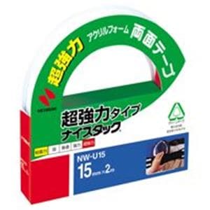 (業務用10セット) ニチバン 両面テープ ナイスタック (超強力タイプ/幅15mm×長さ2m) NW-U15