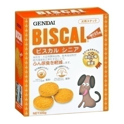 他サイト： 現代製薬　ビスカル　シニア　犬用　３００ｇ　犬　おやつ　ビスカル　ＣＲＣ45―14―90―00―00の商品画像