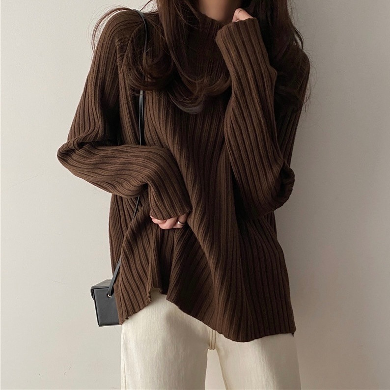 レディース トップス ニット 長袖 ハーフタートルネック かわいい 大人可愛い きれいめ シンプル 上品 おしゃれ こなれ感 エレガント フォーマル とろみ感 キュート プリンセス 都会的 クラシカル