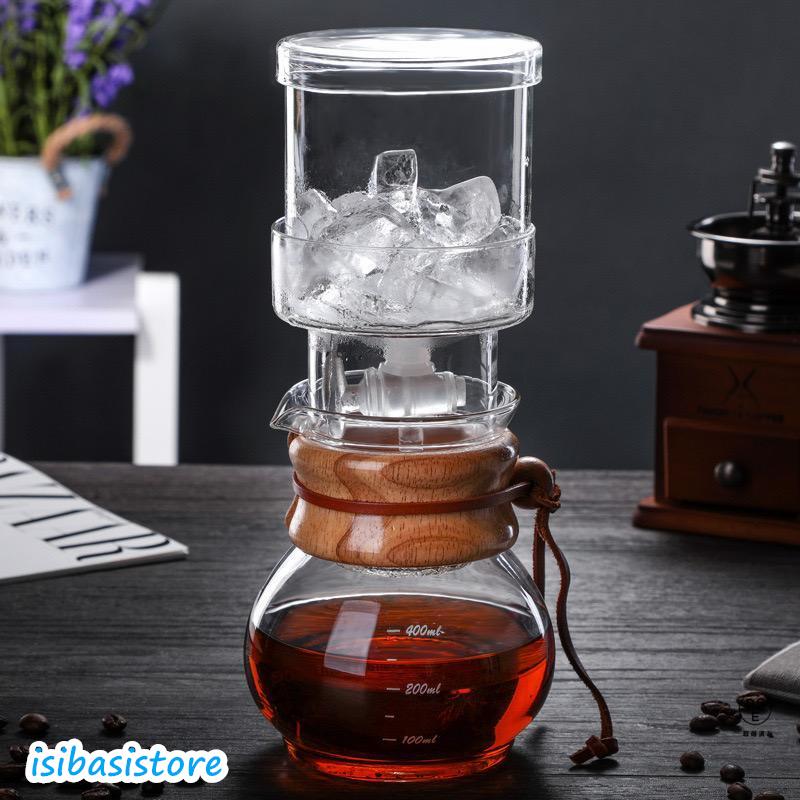 水出しコーヒー アイスコーヒー コーヒーメーカー 400ml スピード調整 式水出しコーヒー器具 耐熱ガラス 透明 清潔便利 お茶 氷 密閉構造 プレゼント