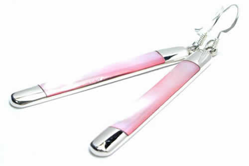 マジェスティックピアス（ピンクシェル）貝殻 1ペア 両耳 シルバー925 フック 揺れる ロングチャーム 高級 レディース 女性 プレゼント 彼女 母の日 本物 銀 長い pd209xxxxxxxx 5,392円