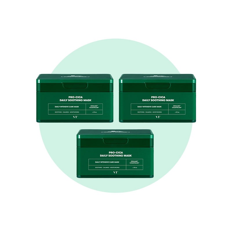 Pro Cica デイリー スージング マスク 30pcs * 3ea