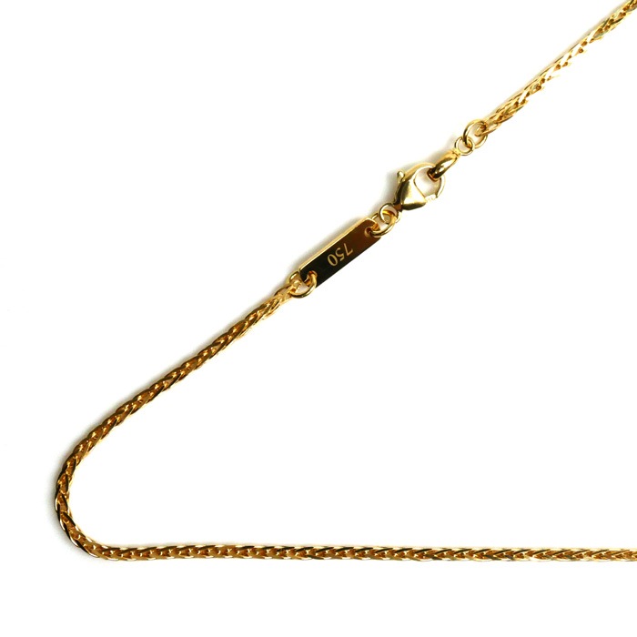 SJX K18YG イエローゴールド チェーン ネックレス 7.4g 50cm メンズ 中古