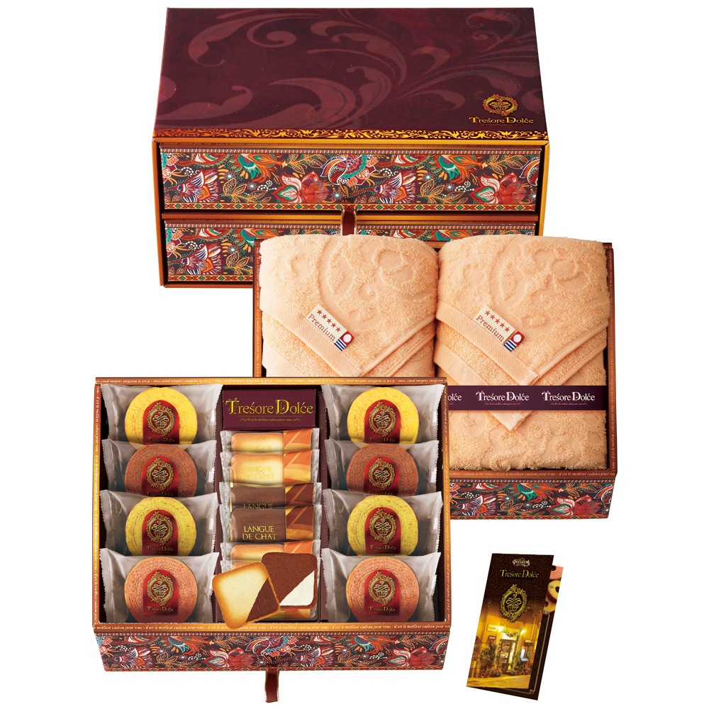 Tresore Dolce 宝石箱 フルーツカラーバウム＆今治産タオル TREG-HJ3 A108-020 ラッピング無料 のし無料 メッセージカード無料 ギフト 詰め合わせ A31 送料無料