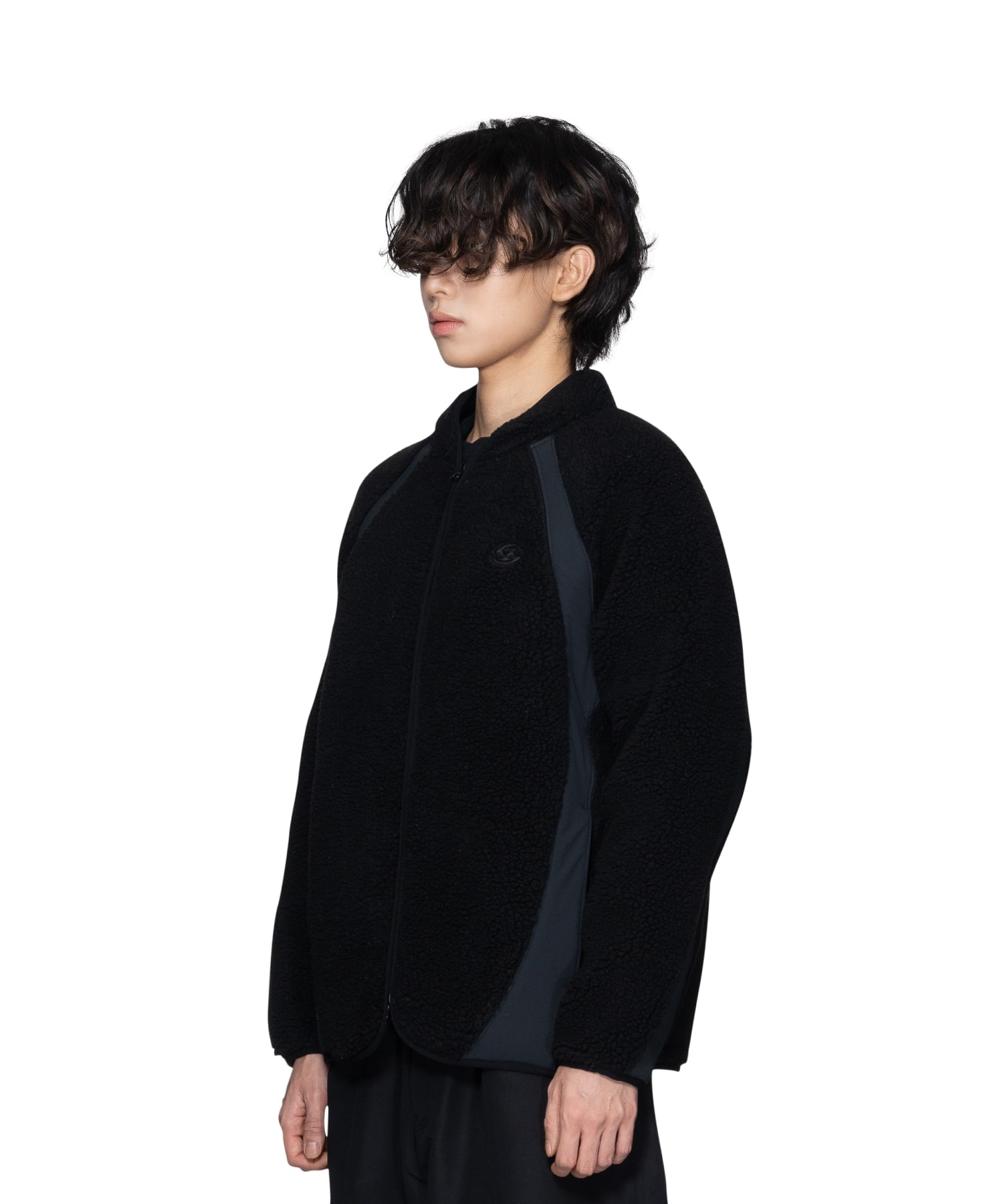 【SANSANGEAR】 23FW FLEECE JACKET : BLACK