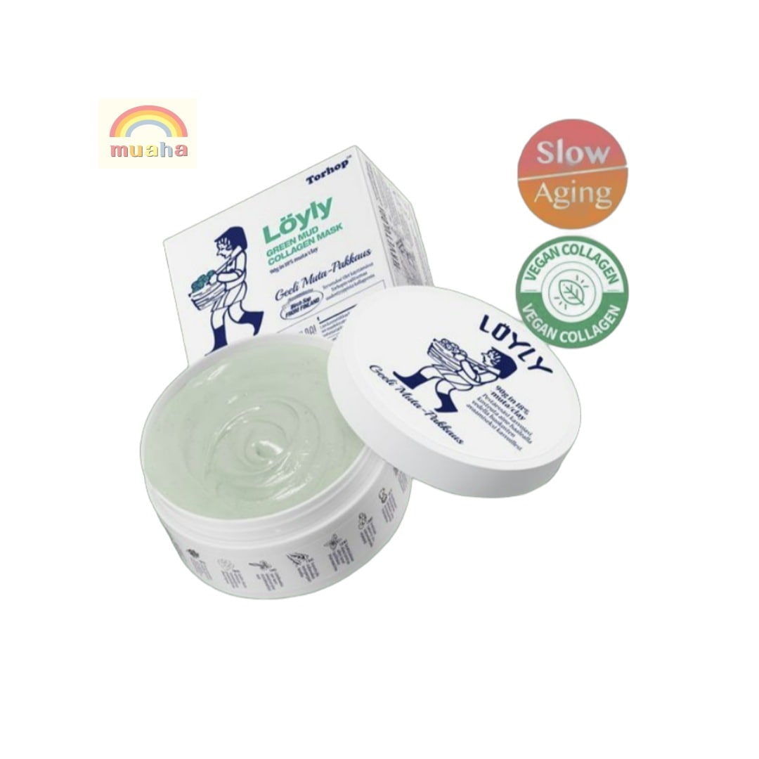 ロイリーグリーンマッドコラーゲンマスク 90g 皮脂ケアと水分鎮静ケアを一度に!/塗った瞬間に14.6％の温感を感じられる!