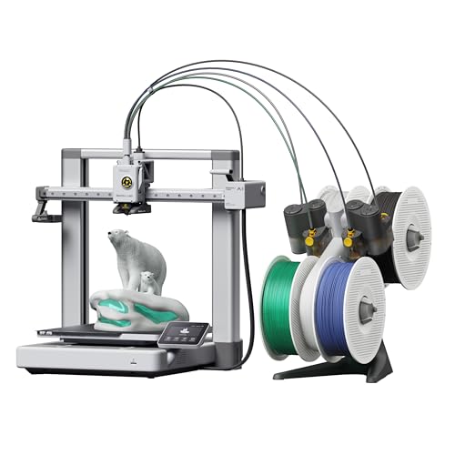 Bambu Lab A1 Combo 3D プリンターAMS lite付き多色造形対応組立簡単500mm/s 高速高精度全自動キャリブレーション＆流量補正自動レベリングメンテンナス簡単