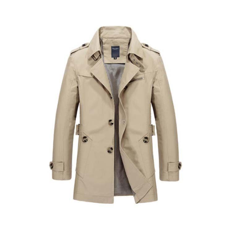 メンズコートアウターコートメンズビジネスコートハーフコートトレンチコートハーフ丈春コート春秋冬裏ボア防寒大きサイズ304050父の