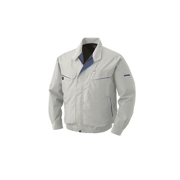 KU90470 空調服 綿/ポリ混紡 シルバー M