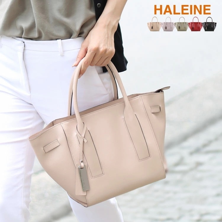 [HALEINE]サフィアーノレザーハンドバッグ