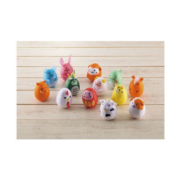 （まとめ）サンワ たまごのおきあがりこぼし[x10セット]