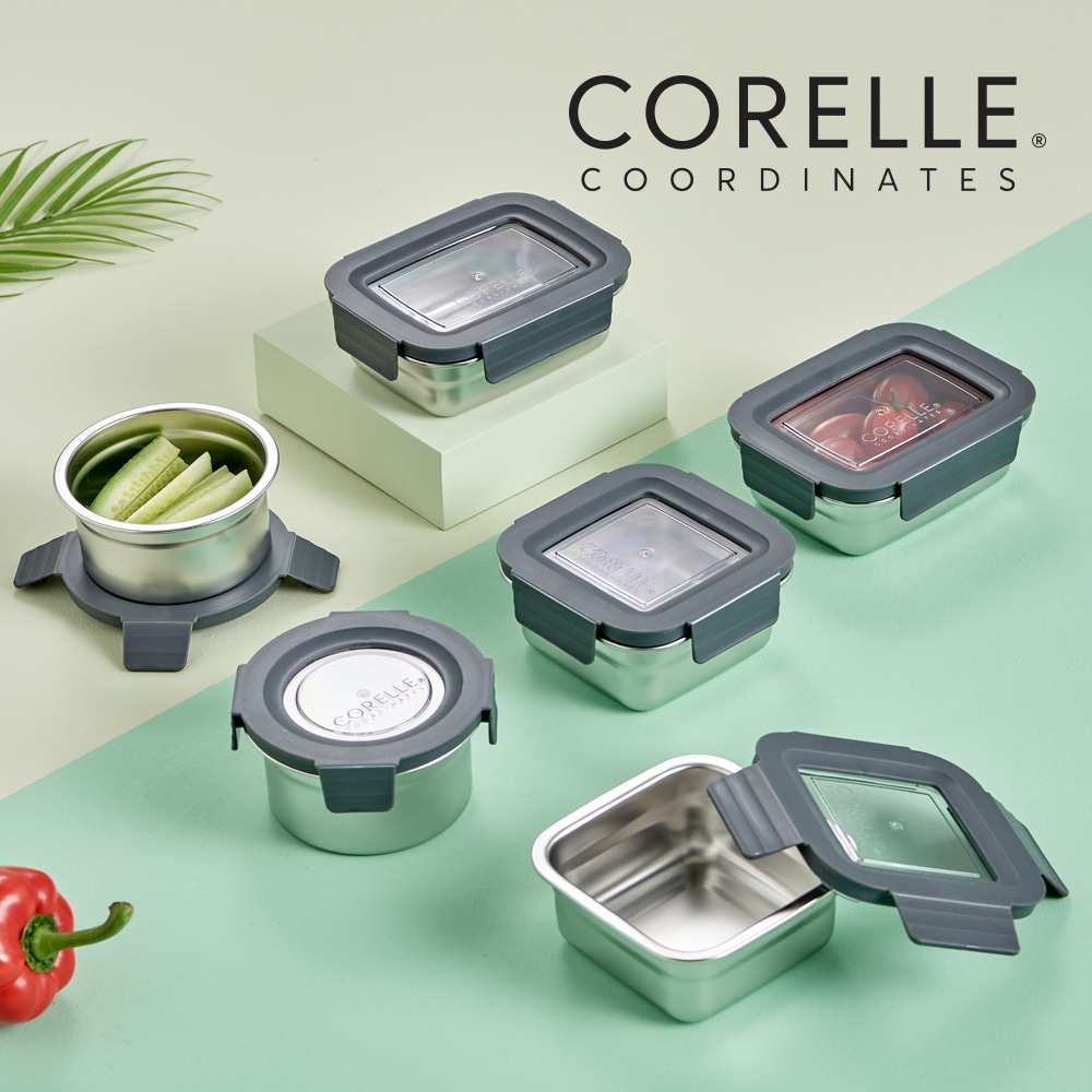 ステンレス製 密閉食品保存容器 6個セット