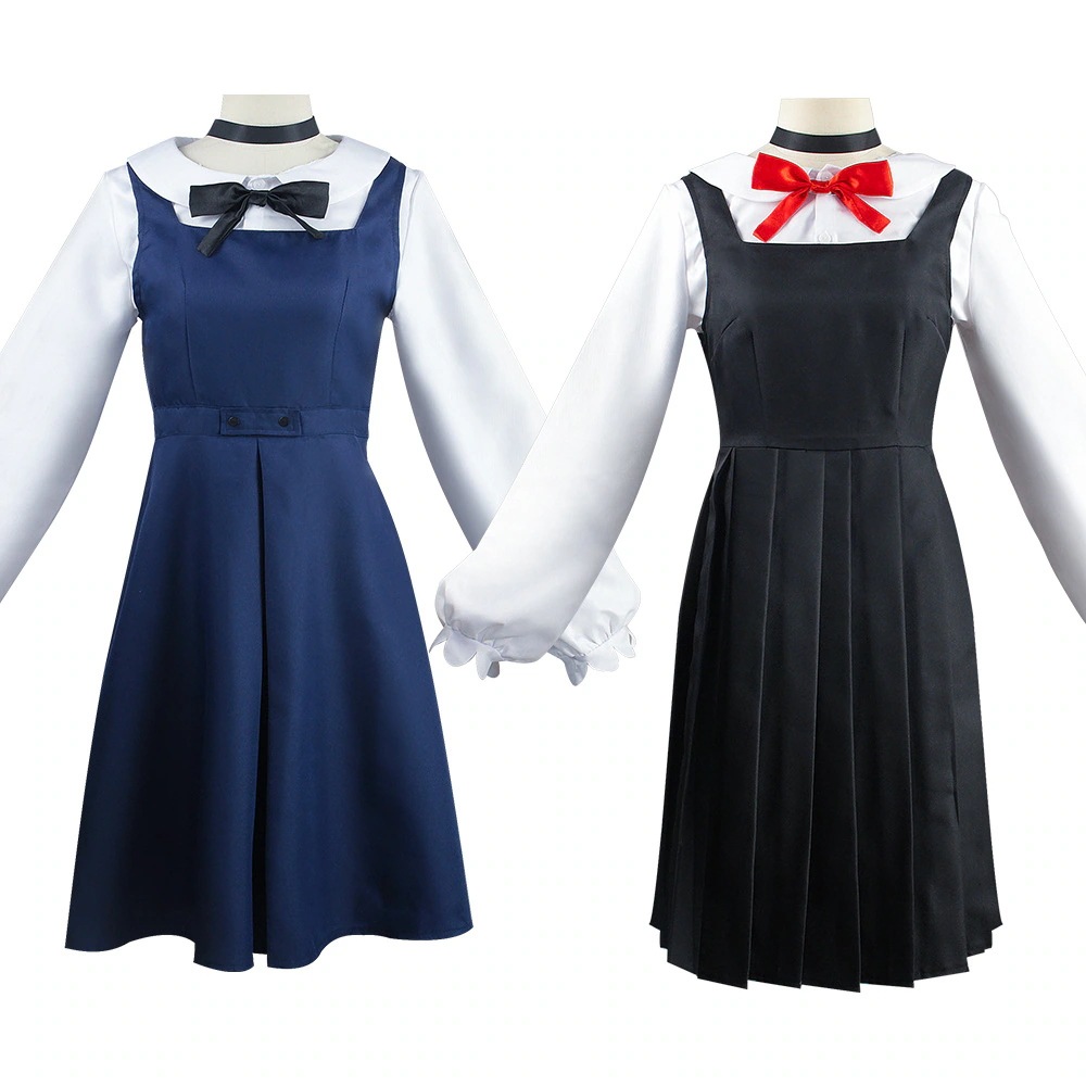 K1470东山小紅コスプレ衣装日本系ブルーブラックcos制服チェーンソー人cos服