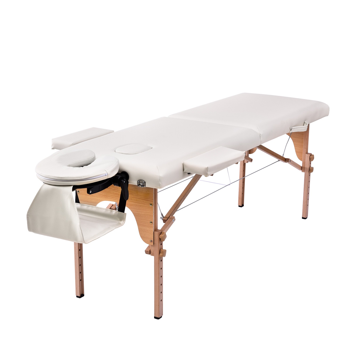 【迅速な出荷/1121】【人気商品】【ホワイト】 マッサージベッド 折りたたみ コンパクト 超軽量 エステベッド 5カラー選べる マッサージ台 施術台 施術ベッド ベッド 出