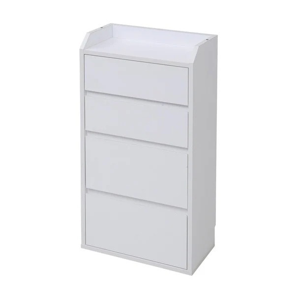 JKプラン カウンター下収納 薄型 ミニ 幅40.0 奥行22.0 高さ80 リビング 引き出し YHK-0204-WH ホワイト