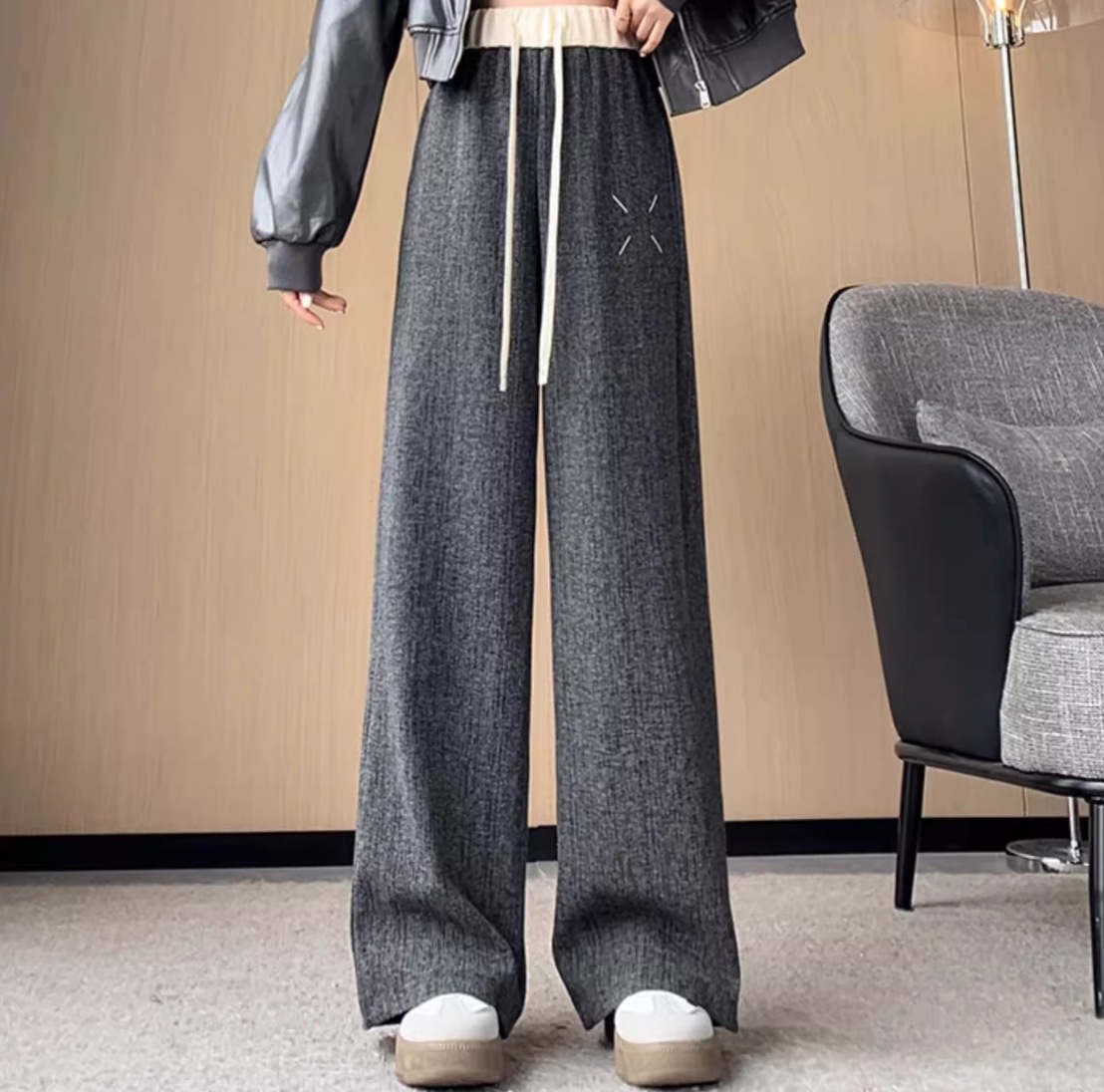 パンツ ボトムス ストレートパンツ レディース ワイドパンツ スラックス 丈長 フルレングス Iライン フェミニン ストリート かわいい きれいめ シンプル カジュアル おしゃれ かっこいい こなれ感