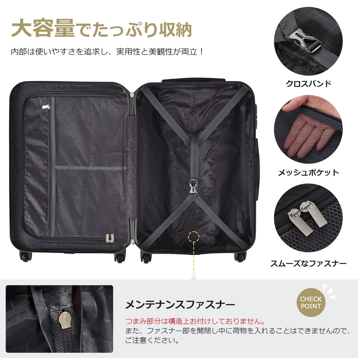 スーツケース Mサイズ キャリーバッグ キャリーケース 超軽量 TSAロック搭載 4日-7日 中型 トートバッグ ハンドバッグ レディース バッグ 手提げ 大容量 超軽量 軽い おしゃれ かわいい s