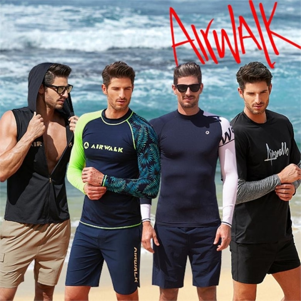 (Airwork) Airwork Surf メンズラッシュガードセットトップ+トランクコレクション B/ビーチショーツラッシュガード水着ビーチウェア 9,660円