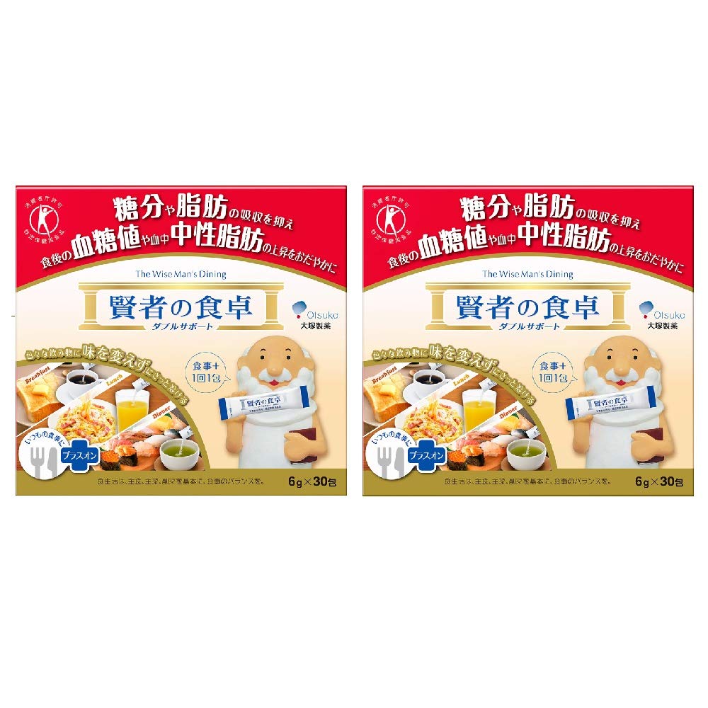 大塚製薬 賢者の食卓 ダブルサポート 6g×30包×2箱 【特定保健用食品】
