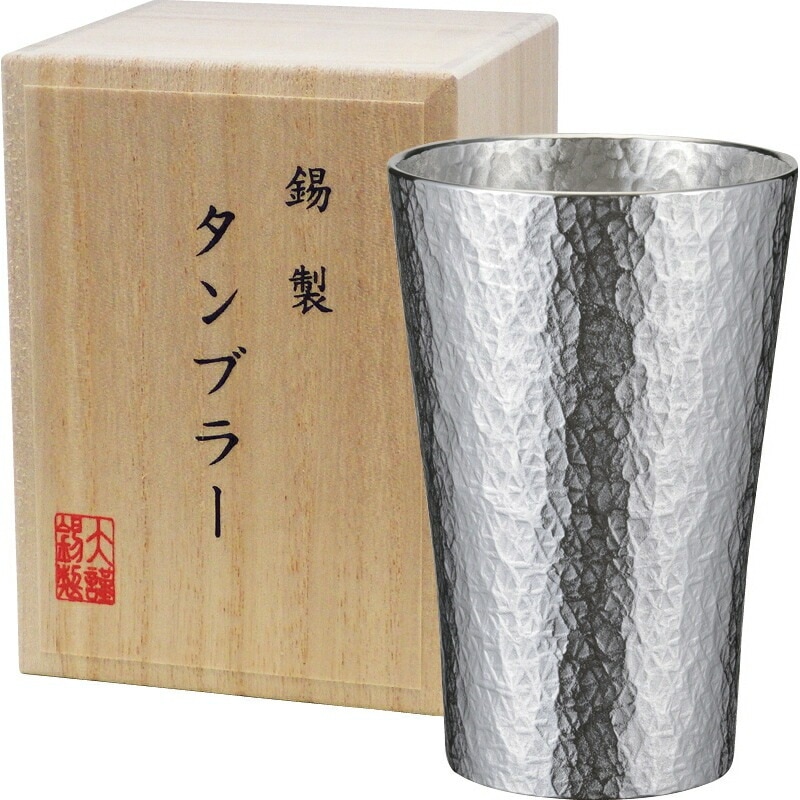 （ギフト）本錫タンブラー150ml 六花（りっか）小